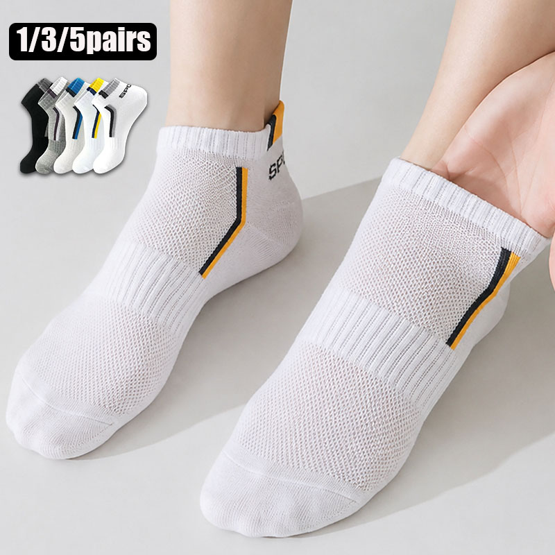 1/3/5Pairs Unisex Sports Ankle - No Show Sock Women 评论和价格