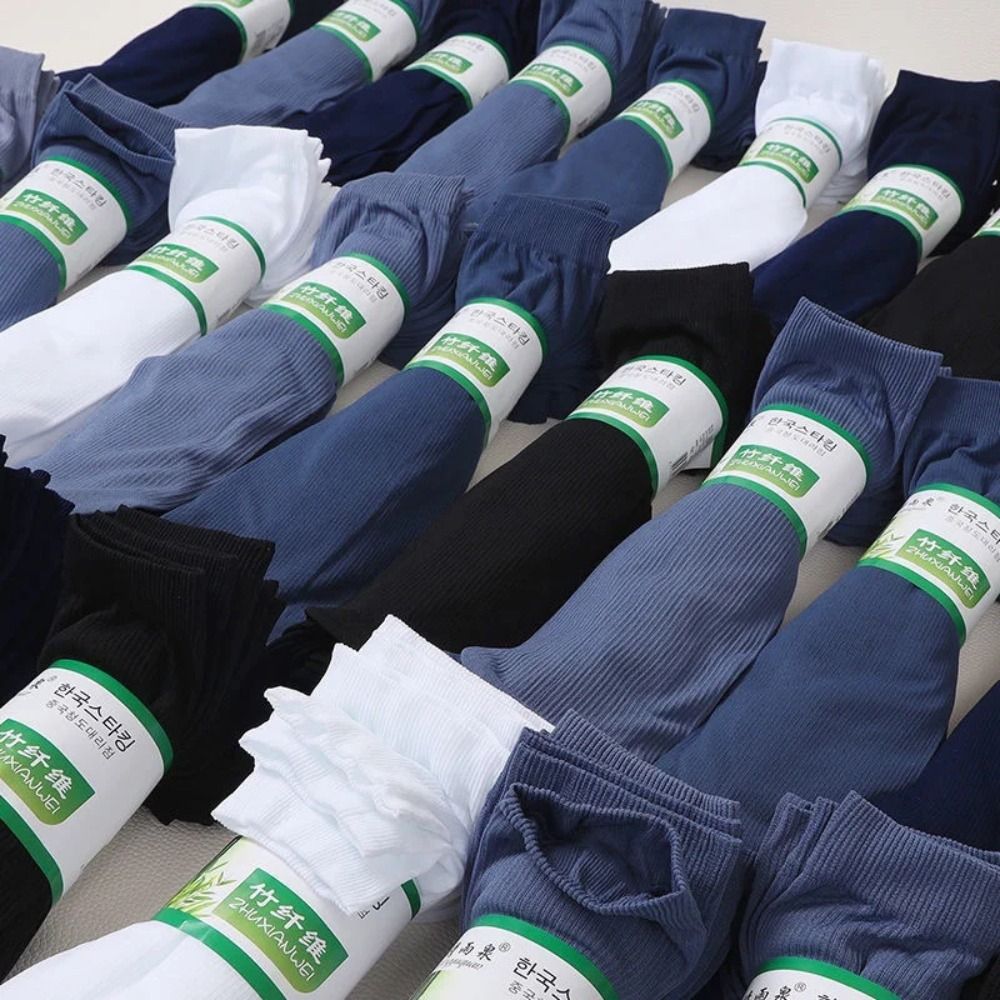 10Pairs Casual Breathable Men  - Silk Sock Bamboo 评论和价格