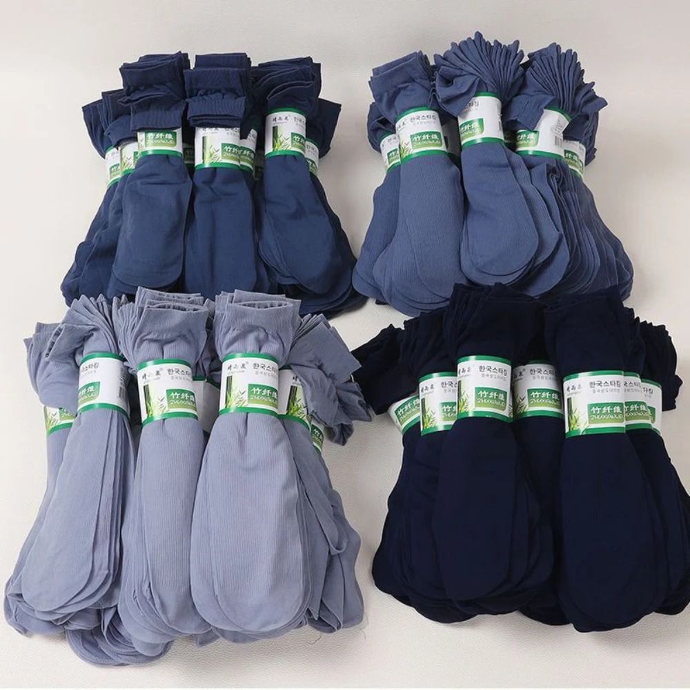 10pairs Casual Breathable Men  - Silk Sock Bamboo 评论和价格